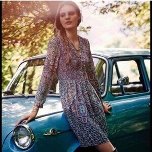 Anthropologie Tiled Amethyst Dress, by Maeve size large